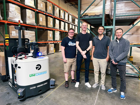 From left to right: Voysys Co-founders Jonathan Nilsson and Torkel Danielsson; Phantom Auto Co-founders Shai Magzimof and Elliot Katz (Photo: Business Wire)
