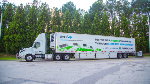 During more than 2,500 hours of operation, Thermo King®'s battery-powered refrigerated trailer unit delivered excellent performance, ensuring high quality climate control to keep food and other goods fresh. (Photo: Business Wire)