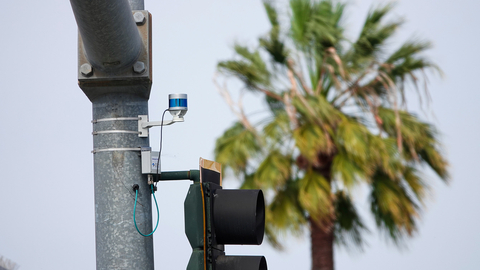 Velodyne Lidar's Intelligent Infrastructure Solution, powered by Bluecity, installed at an intersection in San Jose, CA. Image credit: Velodyne Lidar