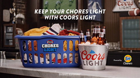 Coors Light Wants to Do Your Dirty Laundry so You Can Get Back to Watching College Football on Saturdays (Photo: Business Wire)