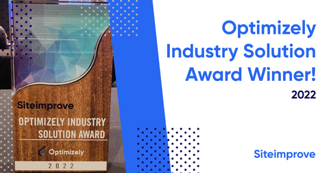 original Siteimprove Receives 2022 Optimizely Industry Solution Award (Photo: Business Wire)