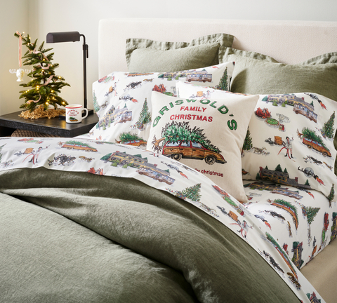 National Lampoon's Christmas Vacation Sheet Set (Photo: Pottery Barn)