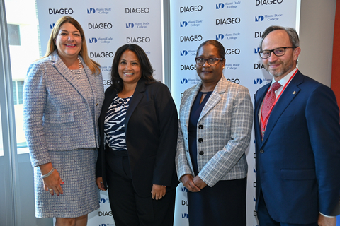 Diageo North America partners with Miami Dade College committing $1M to fund a permanent endowment. (Photo: Business Wire)