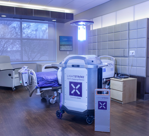 Xenex LightStrike Germ-Zapping Robots are used worldwide to quickly destroy viruses, bacteria and spores that can lurk on high-touch surfaces in healthcare facilities. (Photo: Business Wire)