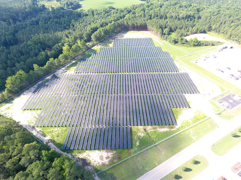 Rocky Mount Engine Plant solar installation (Photo: Business Wire)