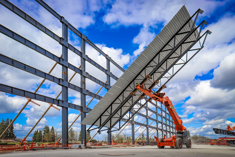 Building Zone Industries (BZI), a leading provider of steel erection and fabrication and innovative construction systems, highlights its MezzMaster, which is one of many patented methods and equipment developed by the company to bring safer, simpler and more efficient approaches for raising walls, roofs and mezzanines. (Photo: BZI)