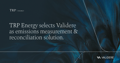 TRP Energy selects Validere as emissions measurement and reconciliation solution. (Graphic: Business Wire)