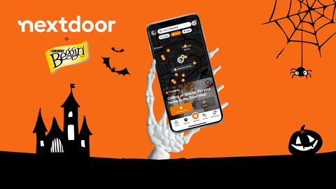 Nextdoor partners with Beggin’ for the Treat Map this Halloween (Graphic: Business Wire)