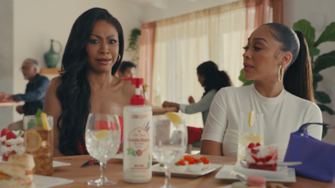 Actress, producer, philanthropist, and entrepreneur La La Anthony joins the Old Spice “Men Have Skin Too” campaign in a starring cameo in the new spot. (Photo: Old Spice)