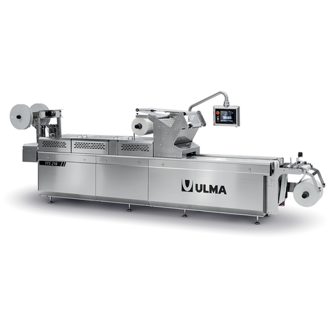 The ULMA TFS 216 delivers a more sustainable packaging solution by offering a thermoforming model designed to package fresh products in vacuum skin packs on a flat cardboard base. (Photo: Business Wire)