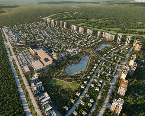 original Lausana Residencial Master Plan (GRUPO ROA, Artist Rendering). This new Smart City residential community in development in Cancun, Mexico will feature Fiber-to-the-Home connectivity provided by GigNet, and other innovative design and sustainability elements. (Photo: Business Wire)