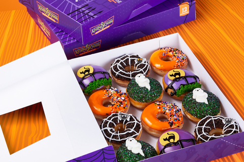 Krispy Kreme® transforms into ‘Krispy Skreme’ for Halloween season, including $2 dozens on Saturday Scary ‘Sharies’ and FREE doughnut on Halloween (Photo: Business Wire)