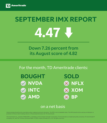thumbnail TD Ameritrade September 2022 Investor Movement Index (Graphic: TD Ameritrade)