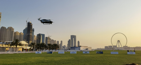 XPENG X2 First Global Public Flight at Skydive Dubai (Photo: Business Wire)