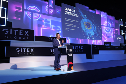 Brian Gu presented vision of future mobility at GITEX Global (Photo: Business Wire)