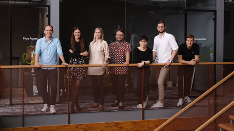 Katana’s management team (from left to right: Hannes Kert, Kristi Schumann, Brett Astrid Võmma, Priit Kaasik, Gristel Tali, Kristjan Vilosius, Oliver Vesi) (Photo: Business Wire)