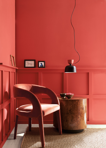 Benjamin Moore released its Color of the Year 2023 as Raspberry Blush 2008-30, a saturated red-orange that enlivens our surroundings while awakening our senses with charismatic color. (Photo: Business Wire)