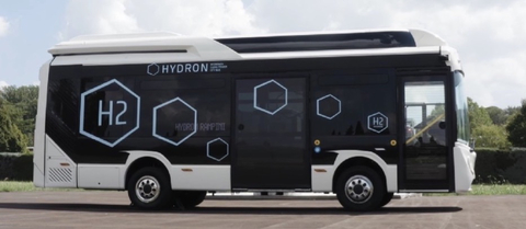 original HYDRON hydrogen-electric bus by Rampini powered by a Loop Energy fuel cell (Photo: Business Wire)