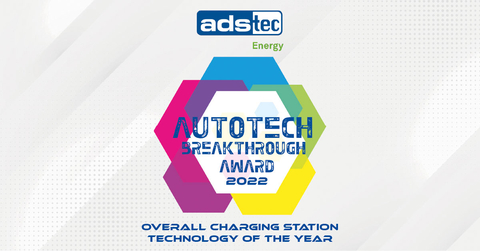 ADS-TEC Energy Wins “Overall Charging Station Technology of the Year” Award From AutoTech Breakthrough (Graphic: Business Wire)