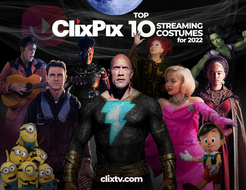 Top Left to Right: Austin Butler, "Elvis," HBOMax; Viola Davis, "The Woman King," Roku; Bette Midler, "Hocus Pocus 2," Disney+; Tatiana Maslany, "She-Hulk," Disney+ Bottom Left to Right: Minions, Peacock; Tom Cruise, "Top Gun: Maverick," in theaters and PPV; Dwayne Johnson, "Black Adam" in theaters October 21st, Ana de Armas, "Blonde," Netflix; Pinocchio, Disney+; Milly Alcock, "House of the Dragon," HBOMax. (Photo: Business Wire)