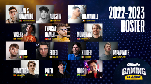 Gillette celebrates fifth year with the Gillette Gaming Alliance -- an all-star team of streamers selected to represent the brand and create content for audiences worldwide. (Graphic: Business Wire)