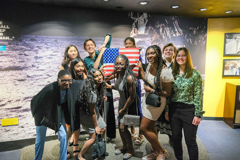 Members of the 2022 Flight Crew at the Million Girls Moonshot's Girls Build Solutions event in Chicago in June. (Photo: Business Wire)