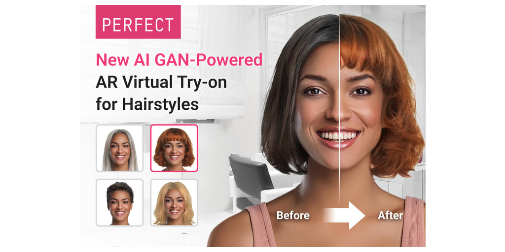 New AI GAN-Powered Virtual Try-on for Hairstyles Solution from Perfect  Corp. is Poised to Elevate Hair Salon Experience | Business Wire