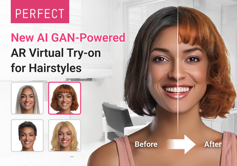 New AI GAN-Powered Virtual Try-on for Hairstyles Solution from Perfect Corp. is Poised to Elevate Hair Salon Experience (Photo: Business Wire)