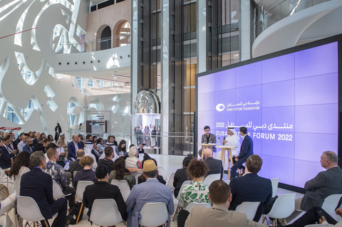 One of the sessions that took place at Dubai Future Forum in the Museum of the Future (Photo: AETOSWire)