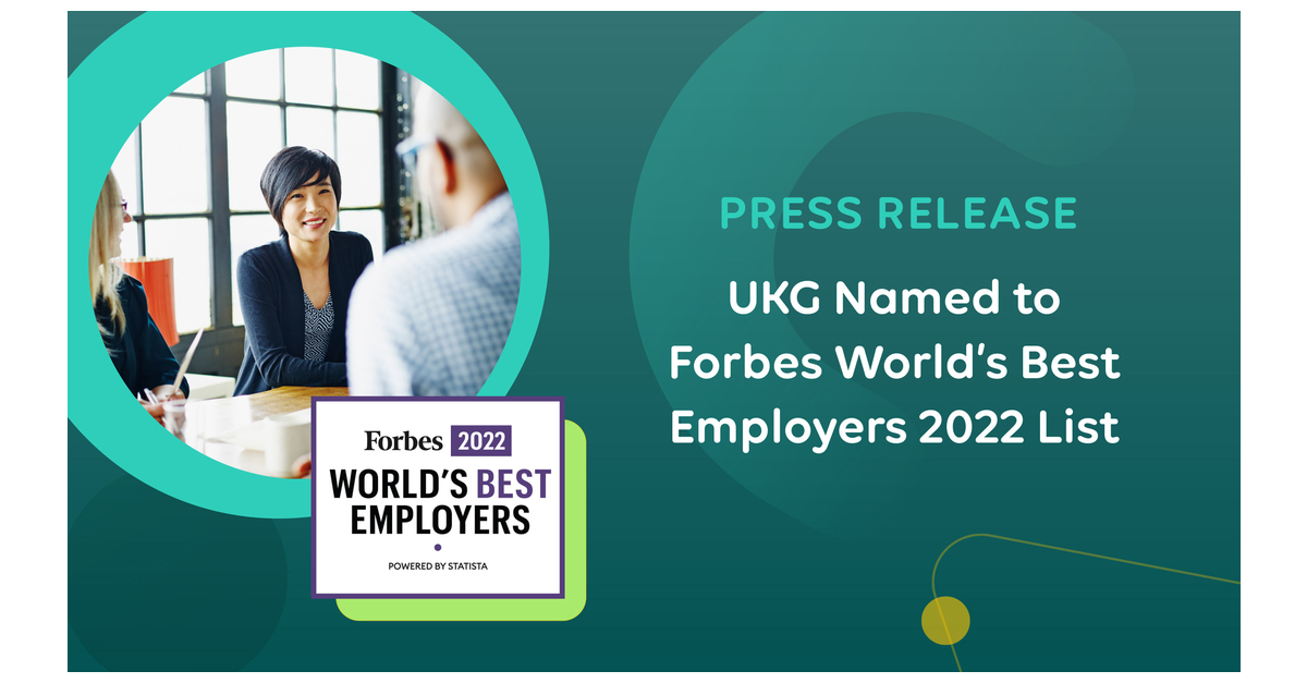 Forbes Ranks UKG #40 on World's Best Employers List