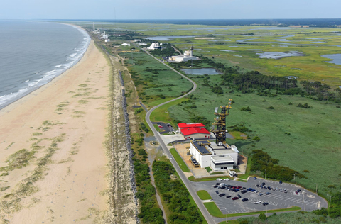 Aerial view of the U.S. Navy Surface Combat Systems Center and NASA’s Wallops Flight Center on Wallops Island, Virginia. (Credit: U.S. Navy)
