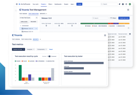 Tricentis Test Management for Jira is an end-to-end test management solution that streamlines development and testing cycles by helping the entire business quickly and easily manage testing from idea to production as one team inside the same tool–Jira. (Graphic: Business Wire)