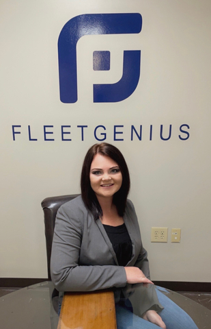original FleetGenius's Lea Cook, pictured here, receiving her promotion to Plant Manager. (Photo: Business Wire)
