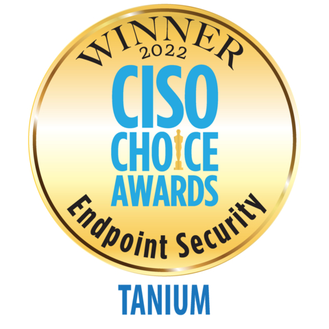 original Tanium Wins Top Spot for Endpoint Security in 2022 CISO Choice Awards. Industry award recognizes leaders in key technology and business categories based on the real-world perspectives of security company officers and practitioners. (Photo: Business Wire)