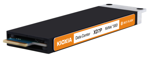 original KIOXIA XD7P E1.S NVMe and PCIe SSDs are now sampling to select data center customers. (Photo: Business Wire)