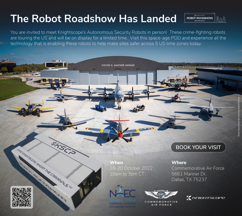Knightscope Robot Roadshow Lands at Commemorative Air Force in Dallas, Texas
