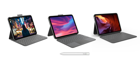 Logitech Slim Folio, Combo Touch, Rugged Folio and new Logitech Crayon available for new iPad (10th generation) (Photo: Business Wire)