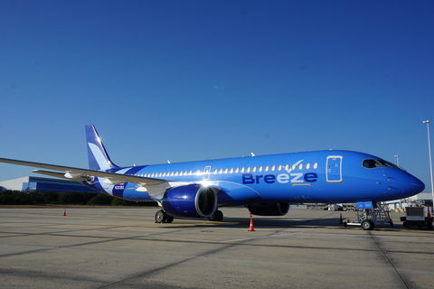 Breeze Airways is adding 19 routes from Cincinnati, OH, Vero Beach, FL, and 13 existing Breeze markets. (Photo: Business Wire)