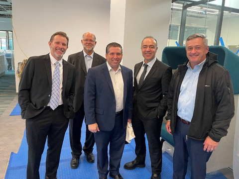 thumbnail From left to right: Warren Brower (Vice President of Business Development, Advent Technologies), Dr. Emory De Castro (Chief Technology Officer, Advent Technologies), Sal DiDomenico (State Senator), Dr. Vasilis Gregoriou (Chairman and Chief Executive Officer, Advent Technologies), Jim Coffey (Chief Operating Officer & General Counsel, Advent Technologies)