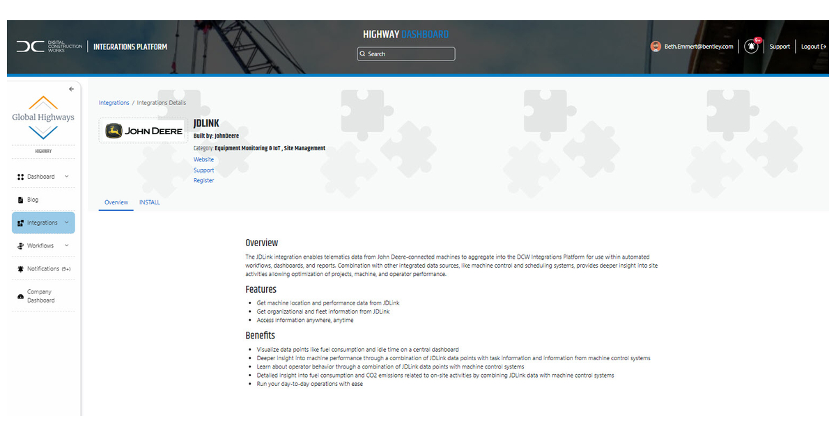 Digital Construction Works Announces Availability of JDLink