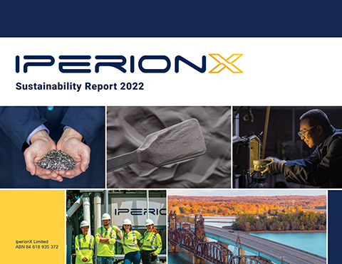 IPERIONX SUSTAINABILITY REPORT – 2022 (Photo: Business Wire)