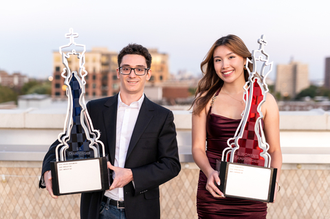 Grandmaster Fabiano Caruana claimed the 2022 U.S. Chess Championship, his second national title after his draw in the final round against GM Levon Aronian, a first-time competitor in the U.S. Championship. Caruana earned the $60,000 top prize while GM Ray Robson finished second, earning $45,000. (Photo: Business Wire)