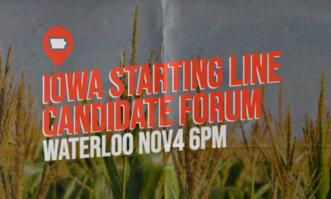 original Iowa Starting Line Candidate Forum in Waterloo (Photo: Business Wire)