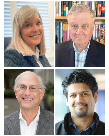 BlueNalu's inaugural scientific advisory board members: Jennifer Jo Wiseman (top left); Geoffrey Margolis, Sc.D. (top right); Daniel Gold, Ph.D. (bottom left); Nitin Baliga, M.Sc., Ph.D. (bottom right) (Photo: Business Wire)