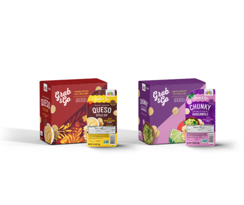 Good Foods has introduced convenient Grab & Go snack packs for two of its most popular products – Chunky Guacamole and Plant Based Queso Dip. Both are now available at select Sprouts Farmers Market locations, as well as online through Hungryroot and Good Foods’ online store. (Photo: Business Wire)
