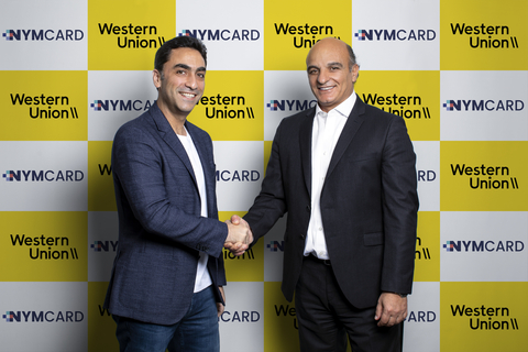 Left to right: Omar Onsi, CEO, NymCard and Hatem Sleiman, Head of Middle East, Pakistan and Afghanistan, Western Union