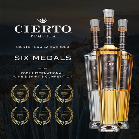 original Cierto Tequila Awarded Six Medals at the 2022 International Wine & Spirits Competition (Photo: Business Wire)