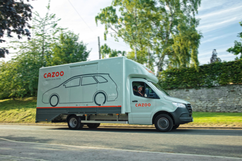 Cazoo single car transporter (Photo: Business Wire)