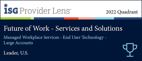 thumbnail Compucom has also been recognized as a leader in the Managed Workplace Services — End User Technology — Large Accounts in the 2022 ISG Provider Lens™ Future of Work — Services and Solutions report. (Graphic: Business Wire)