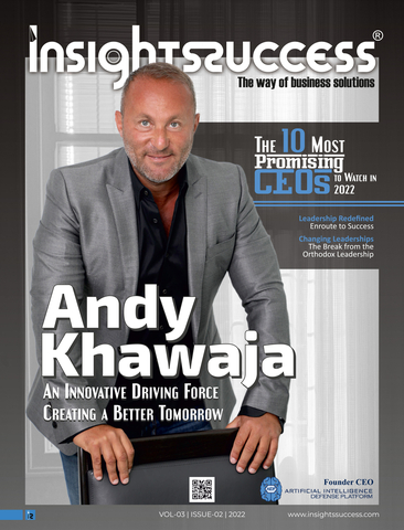 original Dr. Andy Khawaja Recognized as "Most Promising CEO of 2022" on the Cover of Insights Success Magazine (Graphic: Business Wire)
